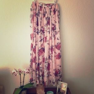 Windsor Floral Full-Length Maxi Skirt